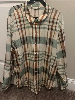 Spartina 449 Plaid Button-Up Shirt | XXL